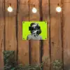 Vrouw - Sterrenhemel - Groen tuinposter los doek klein -sfeer1