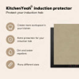 Zandkleur - Korrelige structuur - Beton Inductie beschermer vinyl 3mm middel 274 -vsfeer2_ENG