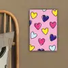 Hartjes - Valentijn - Patroon - Kleurrijk canvas 2cm klein -sfeer3