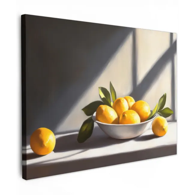 Canvas Print - Lemons - Still Life - Yellow