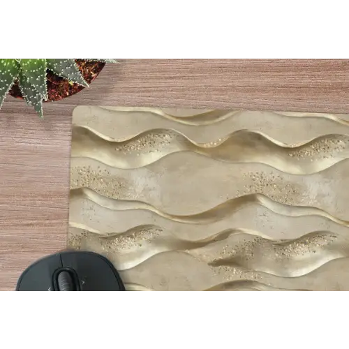 Golven - Patroon - Goud muismat rubber klein 262 -closeup