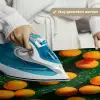 Mandarijn - Oranje - Druppels - Groen Wandkleed katoen klein 269 -sfeer9