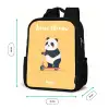 Panda - Step - Geel Rugzak - Zwart middel -productfoto_formaten