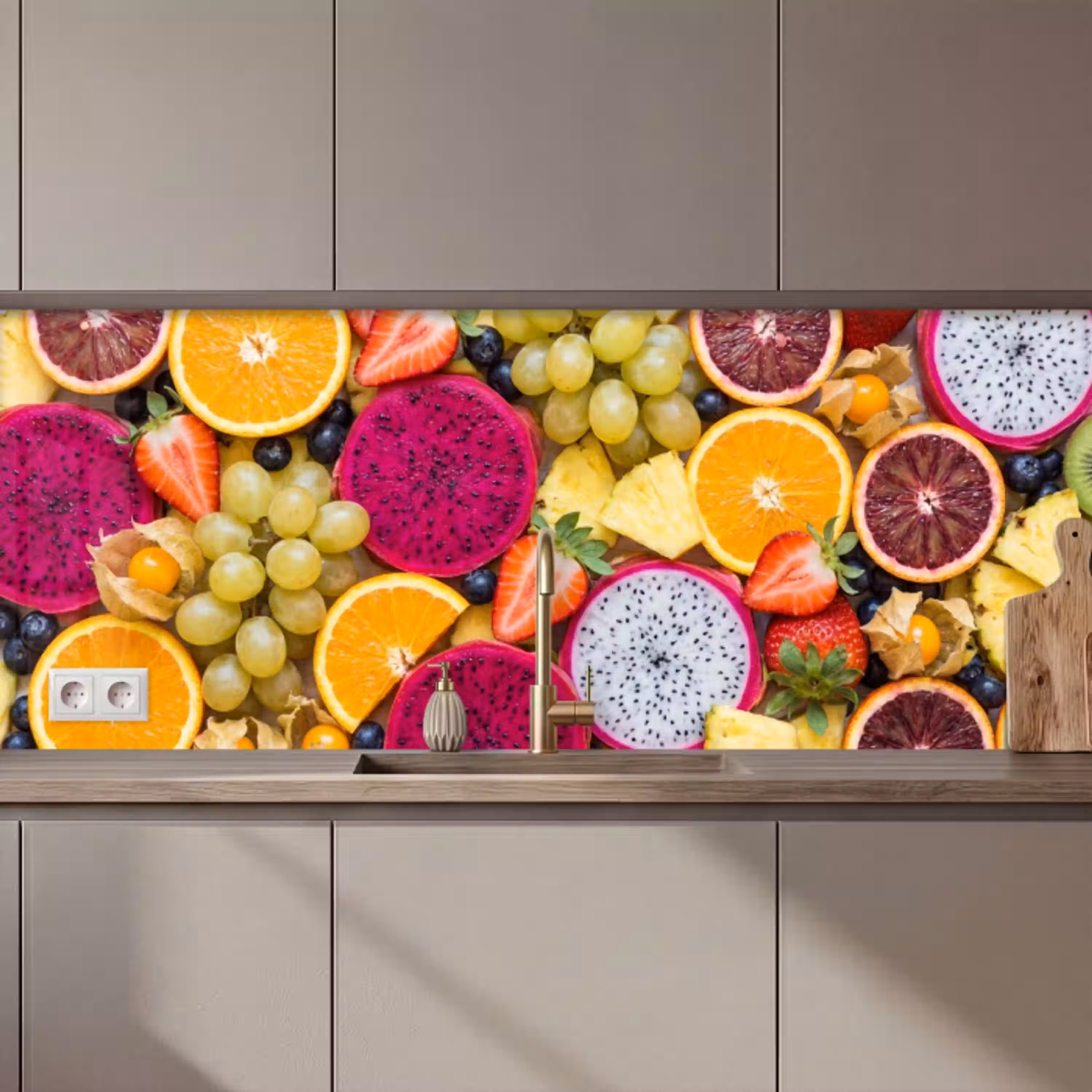 Fruit - Assortiment - Kleurrijk - Gezondheid keuken achterwand 2 middel zz_3dshopping