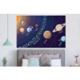 Planetenstelsel - Ruimte - Illustratie forex 5mm xxl -slaapkamer