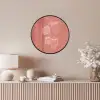 Minimalistisch - Illustratie - Aardbei - Tak Fotolijst rond zonder passe partout klein -sfeer3