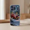 Kersttruck - Sneeuwbos - Rood Telefoonhoesje iPhone 17 Pro Max klein -sfeer2