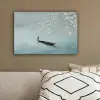 Bloesems - Minimalistisch - Wateroppervlak - Boot canvas 2cm klein -sfeer3