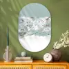 Wereldkaart - Kind - Vliegtuig Wandcirkel Ovaal Glas middel -sfeer2