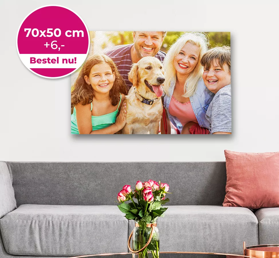 70x50 cm +6,- Bestel nu!