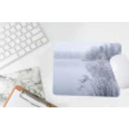 Riet - Bevroren - Winter - Natuur muismat rubber klein -witbureau