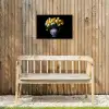 Geel - Tulpen - Vaas - Bloemen Tuinposter op houten frame 2 cm dik klein -sfeer4