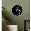 Vrouw - Wijn - Jurk Wandcirkel behangsticker klein -sfeer2