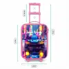 Neon nightcar Kinderkoffer - Roze klein -productfoto_formaten