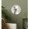 Hond - Wit - Kok Wandcirkel plexiglas klein -sfeer3