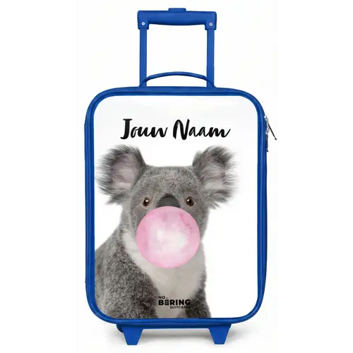 Kauwgom koala Kinderkoffer - Blauw klein -zz3dotto