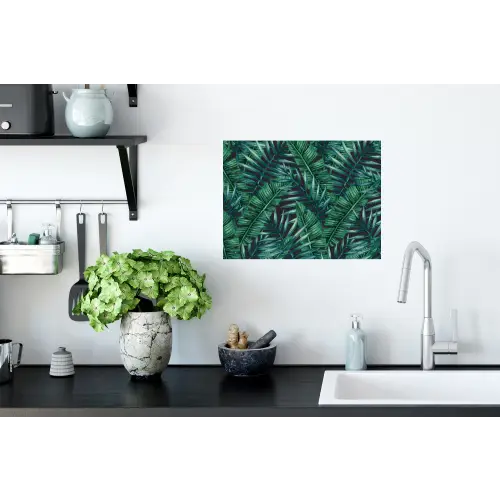 Jungle - Bladeren - Tropical Muursticker klein -keuken