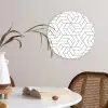 Design - Geometrie - Patroon Wandcirkel plexiglas klein 852 -sfeer4
