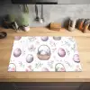 Bloemen - Paaseieren - Patroon Inductie beschermer vinyl 3mm klein -sfeer5