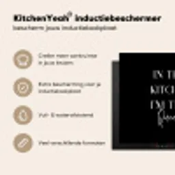 Keukenkoningin Inductie beschermer vinyl 3mm middel -sfeer2