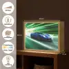 Race auto - Blauw - Groen Light Box met batterij (Wandlamp kind) middel -USP_websiteoverzichtNL