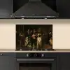De Nachtwacht - Kunst - Oude meesters - Rembrandt keuken achterwand spatscherm klein -sfeer1