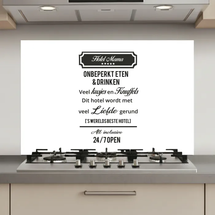 Quotes - Mama - Spreuken - Hotel mama keuken achterwand spatscherm klein -3d_website