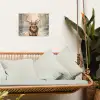 Kerst - Rendier - Winter - Krans tuinposter los doek klein -sfeer7
