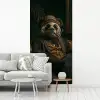 Panda - Hoed - Bril - Pak fotobehang vinyl groot -woonkamer