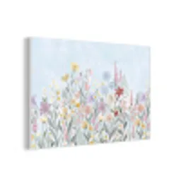 Weidebloemen - Illustratie - Kleurrijk forex 5mm xxl -3d