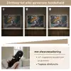 Papegaai - Vogel - Rots - Wit Light Box met batterij (Wandlamp) middel -USP_dimbaarNL