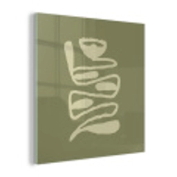 Groen - Abstracte kunst - Modern plexiglas 5mm klein -z3d
