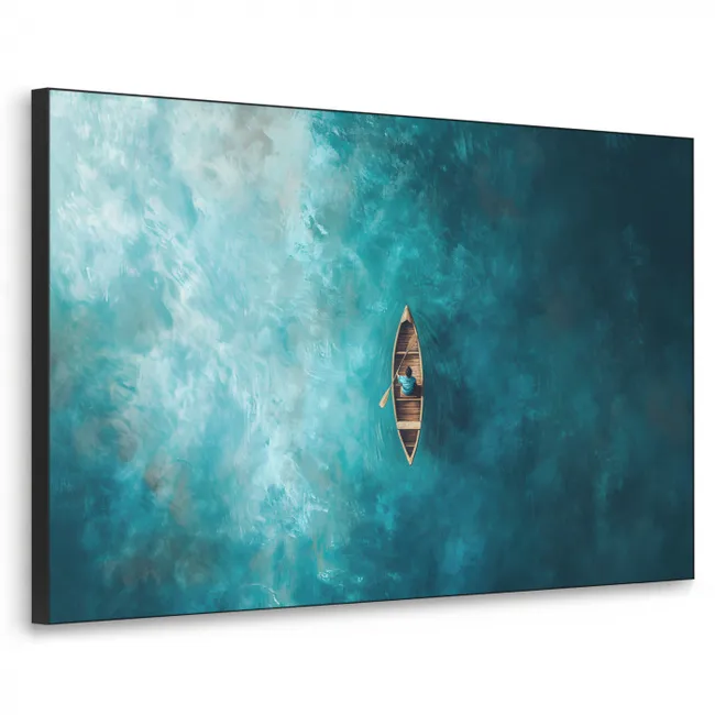 Art Frame - Boot - Wasser - Blau