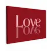 Love - Spiegeling - Rood canvas 2cm klein -z3d