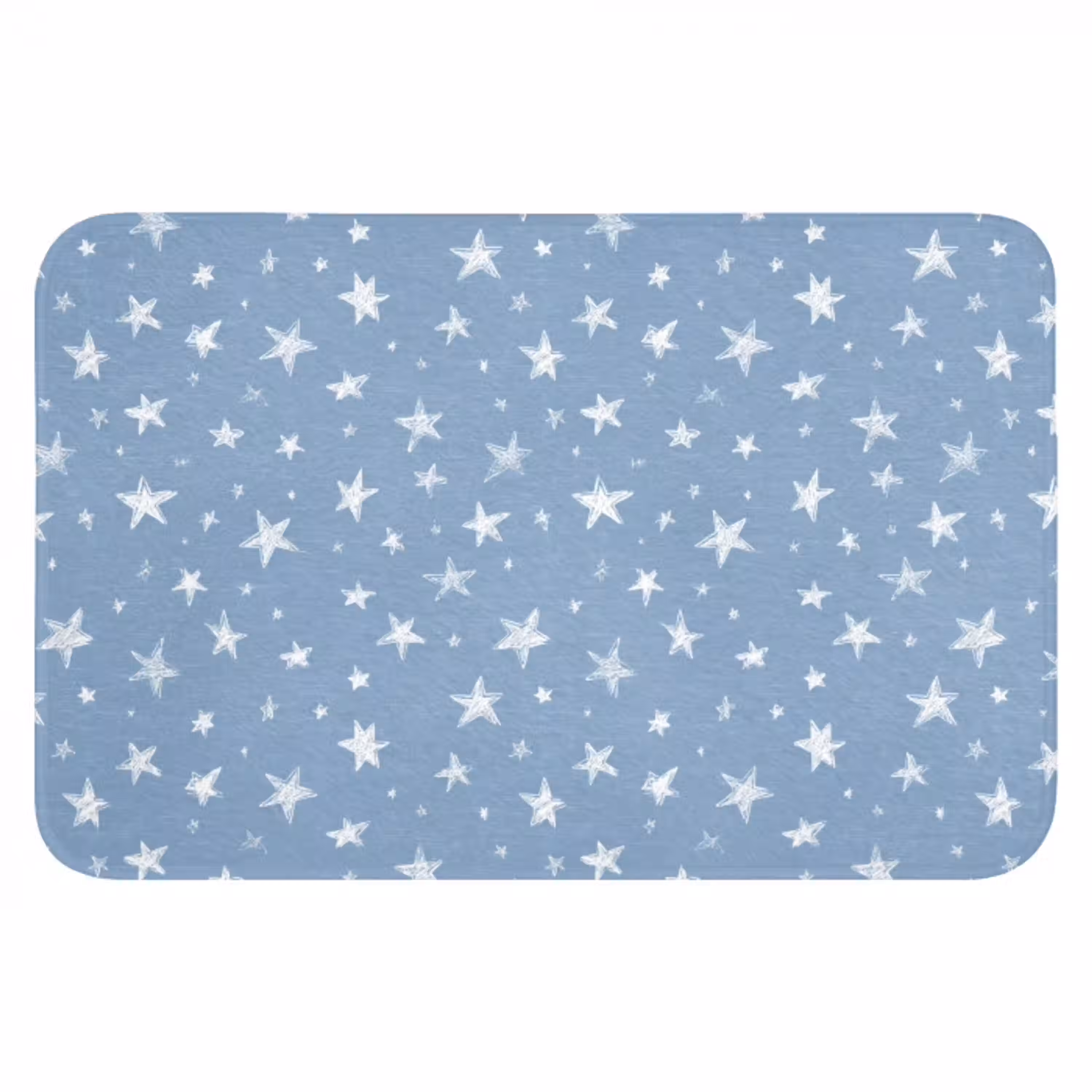 Sterretjes - Patroon - Blauw Badmat klein 997 -3d