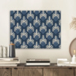 Modern - Patroon - Blauw PET vilt klein 837 -sfeer1