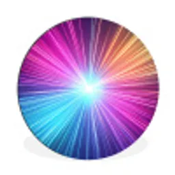 Abstract - Light - Burst - Modern - Colorful Wandcirkel aluminium klein -3d