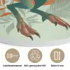 Dino - Bladeren - Grafisch - Groen Akoestische PET Vilt - Rond klein -closeup_NL