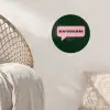Tekstwolk - BLAH BLAH BLAH - Roze Wandcirkel behangsticker klein -sfeer4