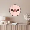 Varken - Roze - Minimalistisch Fotolijst rond zonder passe partout klein -sfeer3