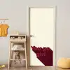 you go girl - 3D - Rood deurposter klein -sfeer4
