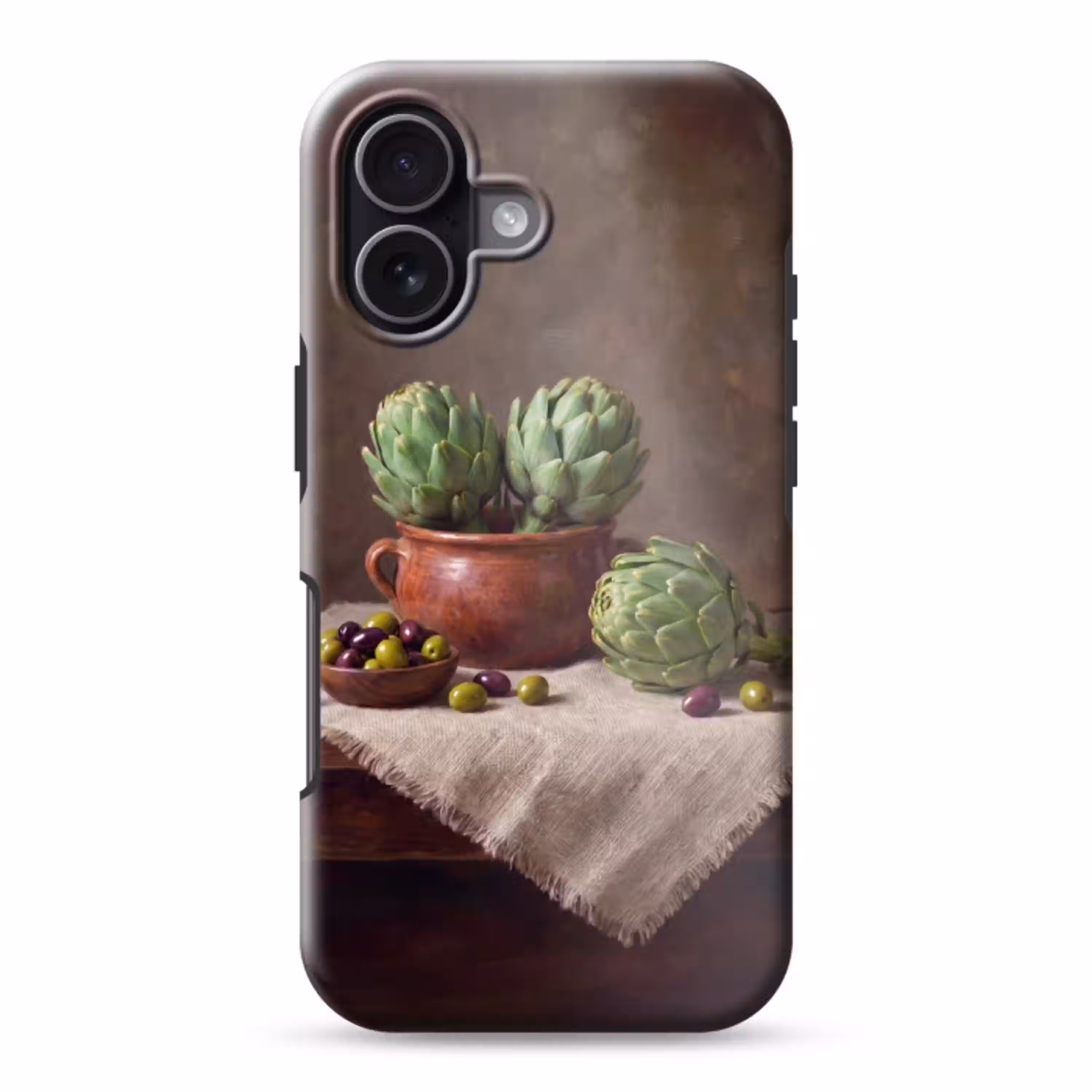 Artisjokken - Olijven - Eten Toughcase MagSafe Apple iPhone 17 klein -3d