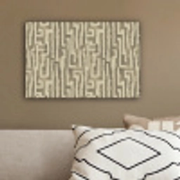 Abstract - Geometrisch - Groen canvas 2cm klein 34 -sfeer3