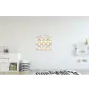 Regenboog - Pastel - Patroon textielposter latten blank klein -kinderkamer