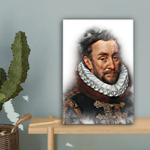 Willem van Oranje - Adriaen Thomasz - Rook canvas 2cm klein -sfeer4