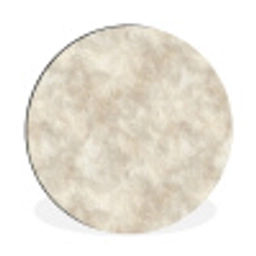 Beige - Reliëfstructuur - Natuursteen Wandcirkel aluminium klein 190 -3d