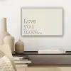 Minimalistisch - Love - Beige canvas 2cm klein -sfeer6