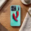 Chilipepers - Geverfd - Rood Telefoonhoesje iPhone 17 Pro klein -sfeer1