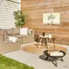 Vaas - Keramiek - Olijftakken Tuinposter op houten frame 2 cm dik klein -sfeer2