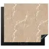 Beige - Marmer - Organisch - Wit Inductie beschermer vinyl 3mm middel 274 -3d